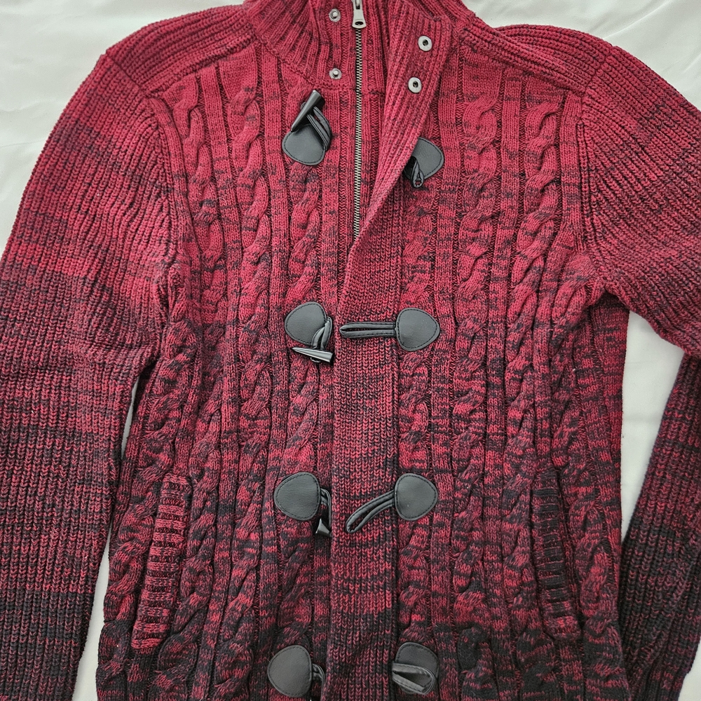 Express Red and Black Men's Sweater